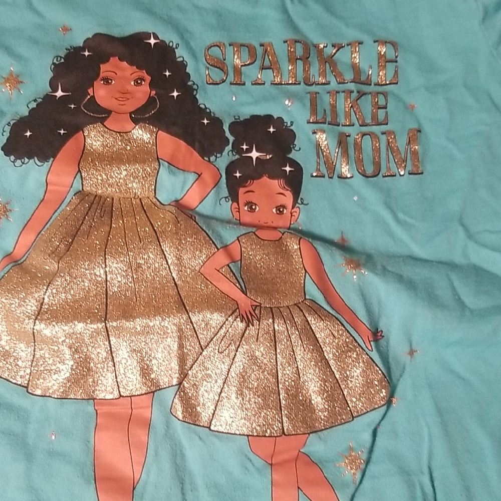 The Children's Place T Shirt Sparkle Like Mom Size XXL(16) Kids